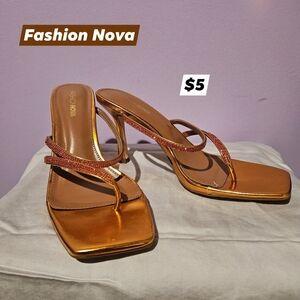 Fashion Nova Orange Heels Chic Design